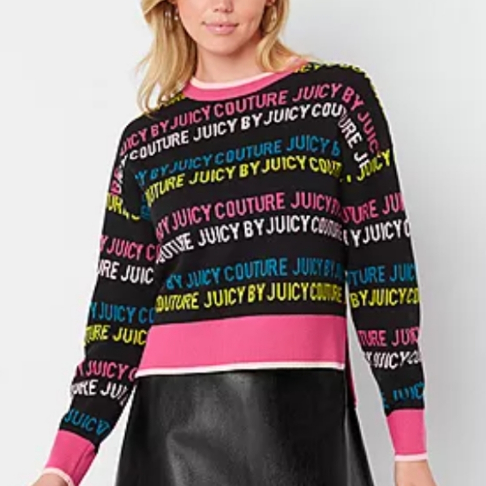 SOLD!🥰👉Juicy Couture Crew-Neck Sweater!🩷